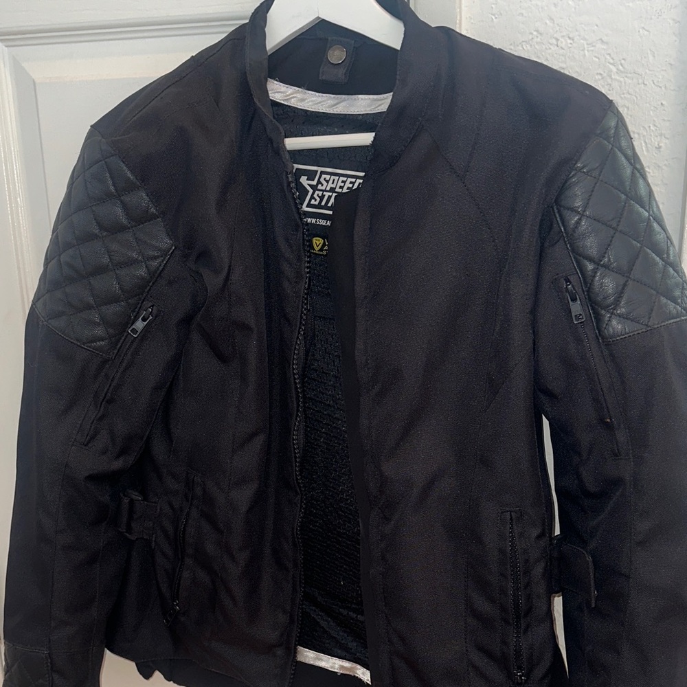 Women’s motorcycle jacket by Speed and Strength